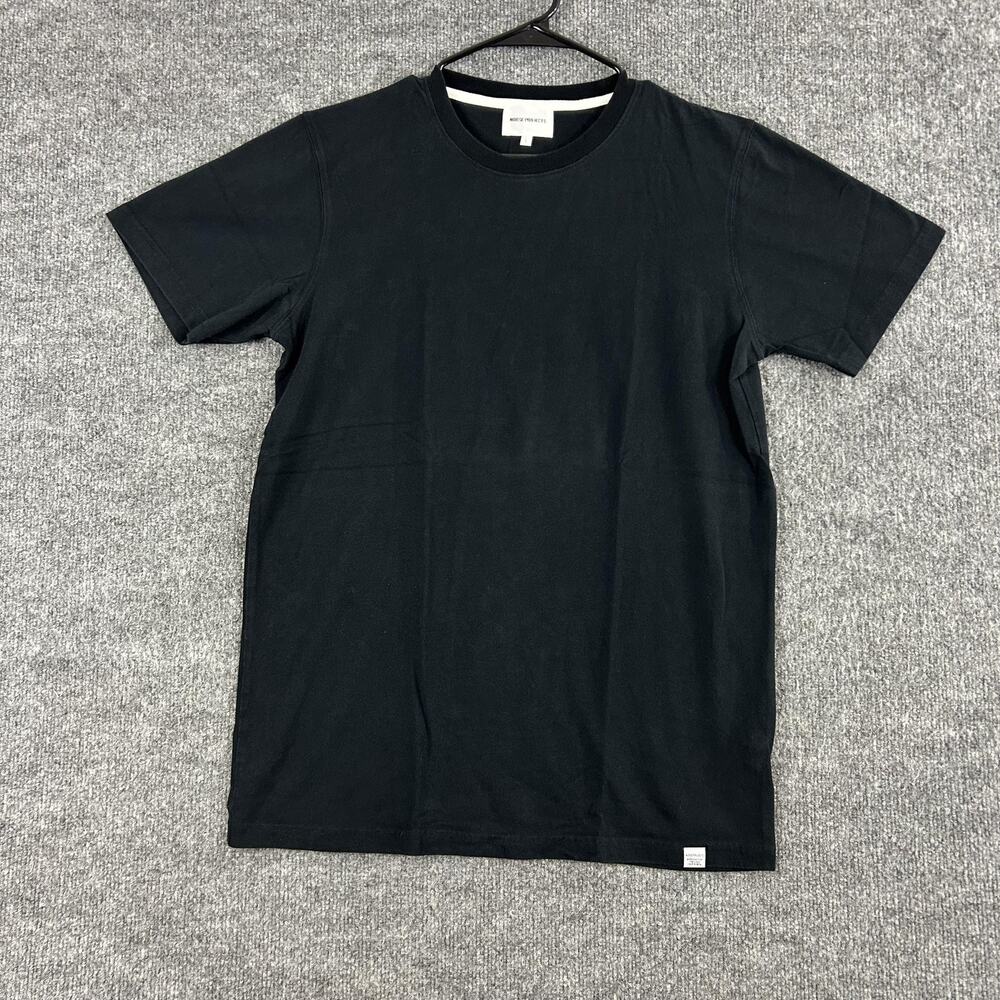 Norse Projects Shirt Mens Large Niels Standard SS Black Cotton Tee Minimalist